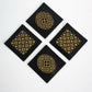 Gold Tatreez Coasters