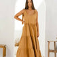 Dubai Oversized Tiered Maxi Dress