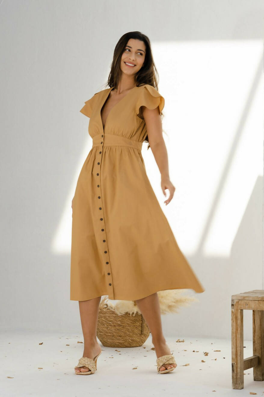 Nassau Button Down Midi Dress