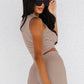 Amsterdam High Neck Rib Crop Top