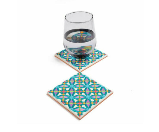 Purple & Blue Oriental Coasters