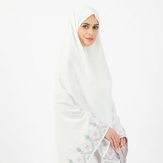 Warbat Classic Two-Piece Prayer Set: Feather Grey & Baby Pink