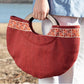 Half Moon Clutch in Red
