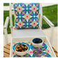 Purple & Blue Oriental Cushion