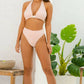 Blake Reversible Sustainable Bikini Bottom: White & Pink