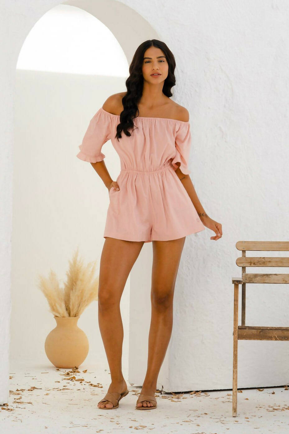 Barcelona Off Shoulder Romper