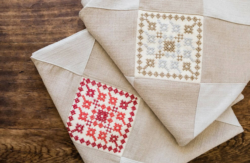 Tatreez Table Runner- Red