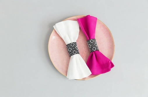 The Black and White Napkin Rings