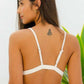 Hana Reversible Sustainable Bikini Top: White & Pink