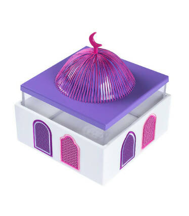 Purple Pink Dome With Embroidered Windows