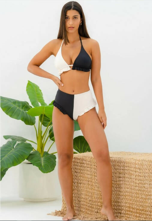 Aisha High Waist Sustainable Bikini Bottom