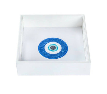 Mini Eye Glitter Leather Tray