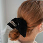 Tatreez Scrunchie in Black