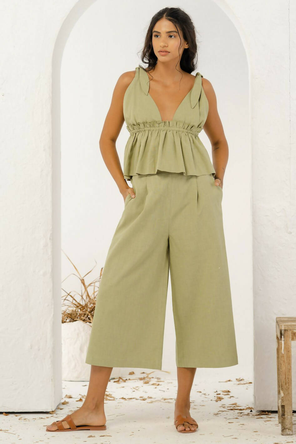 St Tropez Wide Leg Trouser